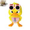 Trendy Room Decor 3D Printed Cute Duck Figurine with Glasses, Angry Pose Desk Decor, Creative Office Bookcase Car Ornament, Funny Collectible Toy Gift