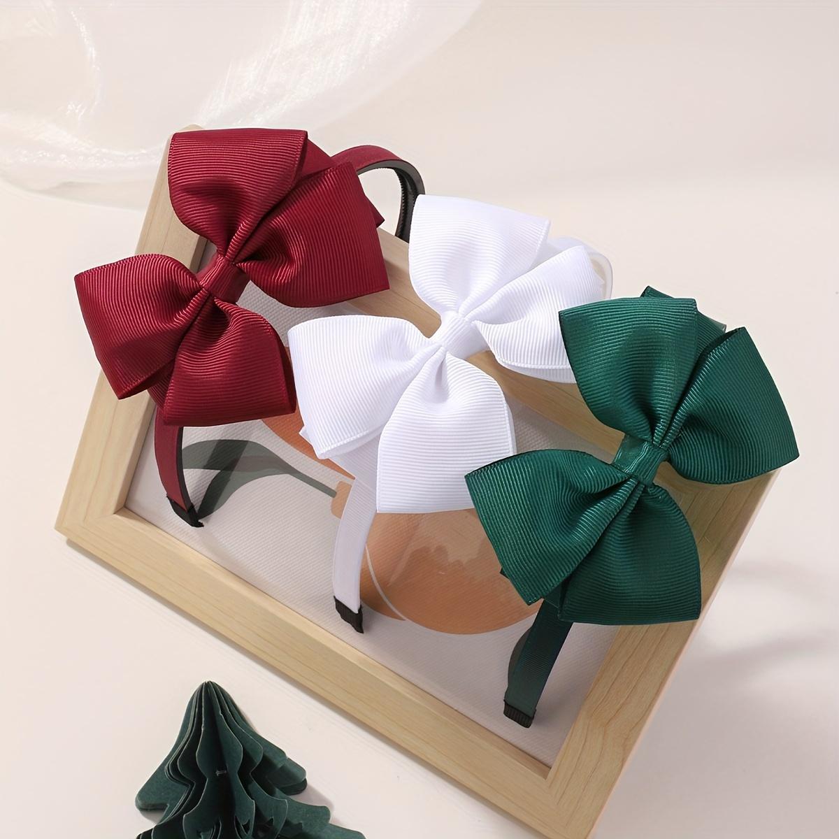 

3 шт./компл. Лента Повязка на голову Ручной работы Банты для волос Повязки на голову для маленьких девочек Милый бантик Однотонный Новый головной убор Детские аксессуары для волос