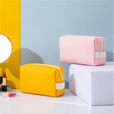 Women Travel Cosmetic Bag Waterproof Pu Cute Candy Colors Woman Makeup Bags Portable Toiletry Storage Bag Organizer Box