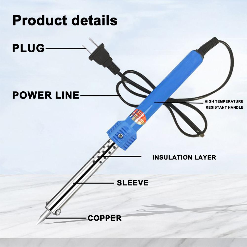 US/EU 30W 40W 60W Electric Soldering Iron External Heating Rubber Handle Multi-purpose Pointed Mouth Luotie 110V 220V