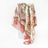 90cm Silk Scarf with Classic Chain Print - European & American Style Cross-border Satin Shawl for Women