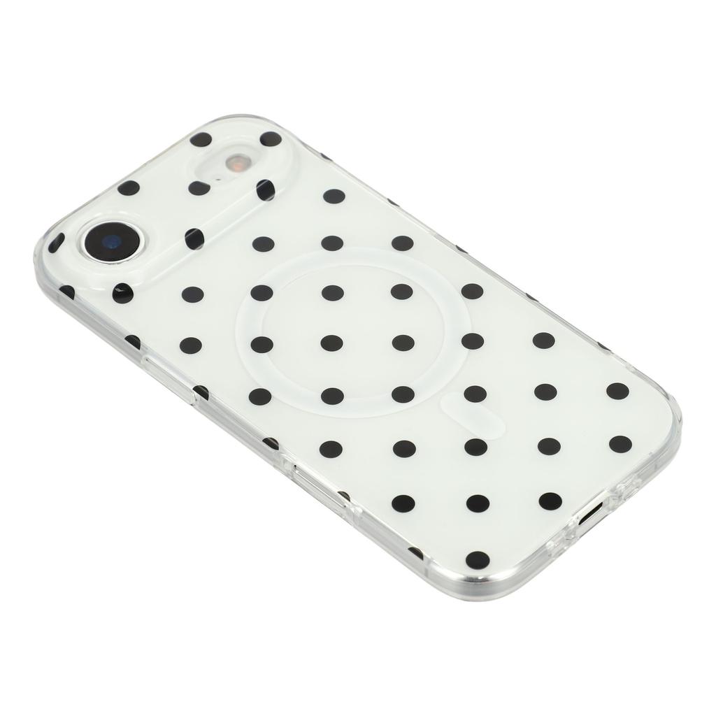 For iPhone Air Case Polka Dot Pattern TPU + PC Phone Cover Compatible with MagSafe