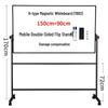 Deli Double-Sided Magnetic Whiteboard with Mobile H-Stand