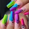 Trendy Summer Nail Art Set: Spicy Girl Fake Nails