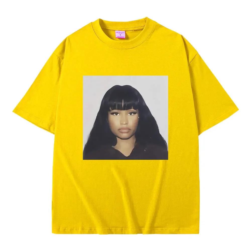 Rapper Nicki Minaj Graphic Print T Shirts Men Women Hip Hop Fashion Casual Tshirts Unisex Vintage Tees Male Streetwear Tops