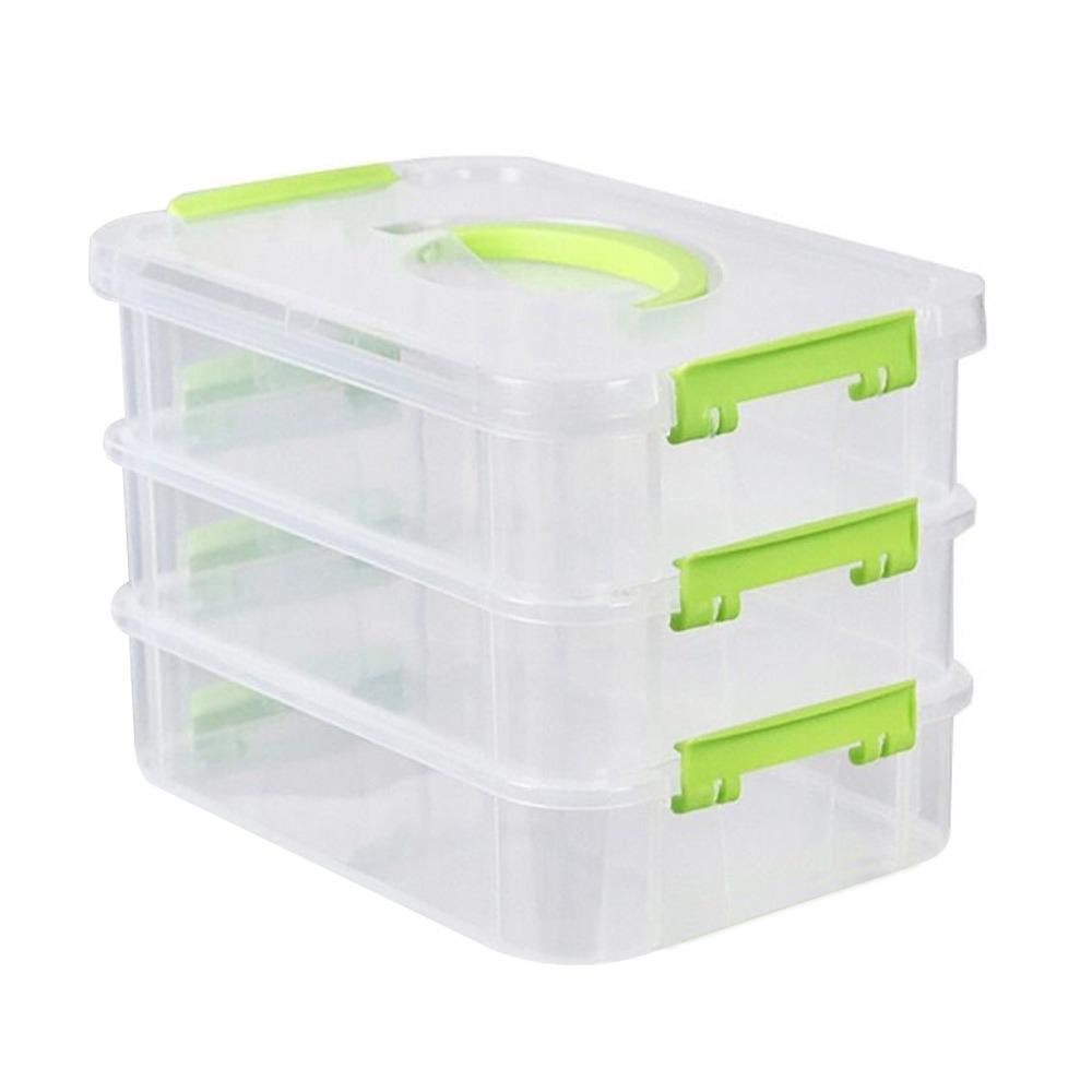 Schreibtisch Schubladentisch Aufbewahrungsorganizer Transparent Mehrschichtig Schmuckbehälter Fächer Kunststoff Platzsparend Schmuckaufbewahrungsbox