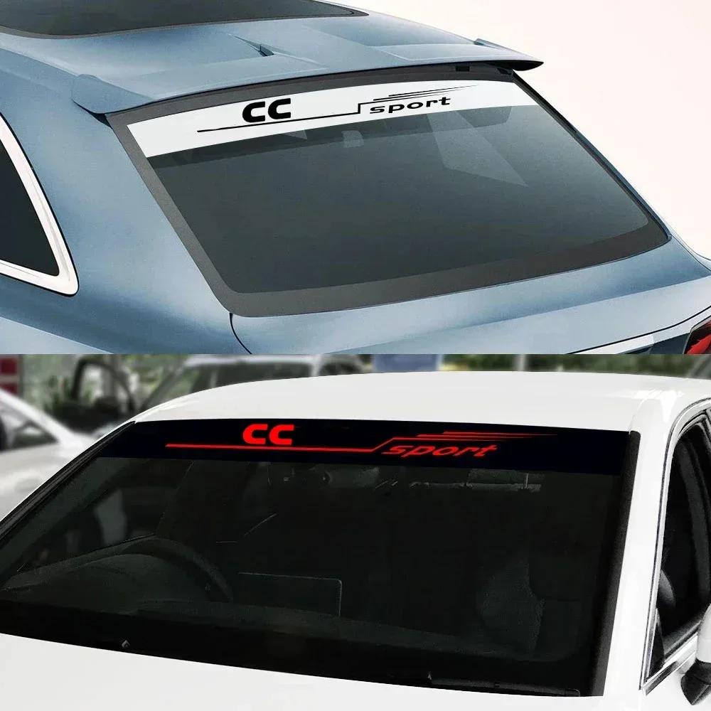 Car Exterior Front Window Sticker Windshield Sport Decals for Volkswagen VW CC Emblem Logo Vinyl Film Waterproof Accessories uj89