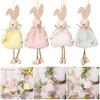 Handmade Plush Rabbits Hanging Ornament Party Centerpieces For Home Party Decoration Spring Fall Festival Celebration
