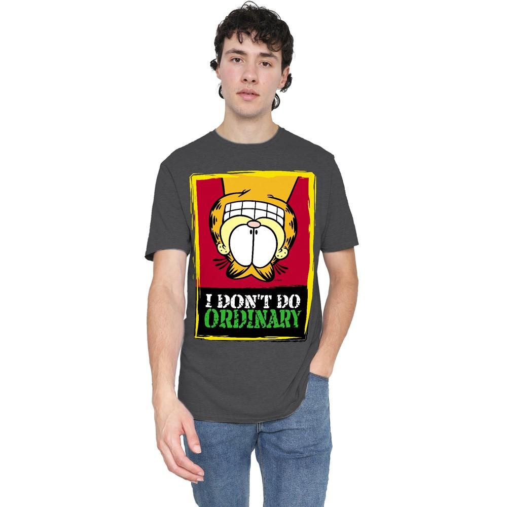 Garfield I Dont Do Ordinary T-Shirt S-3XL Charcoal M