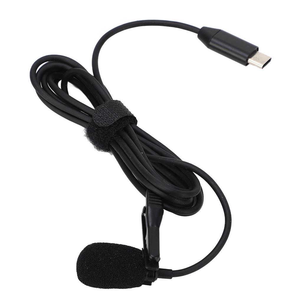 Lavalier Lapel Microphone Type C Omnidirectional Condenser Clip On Lapel Mic for Insta360 ONE RS