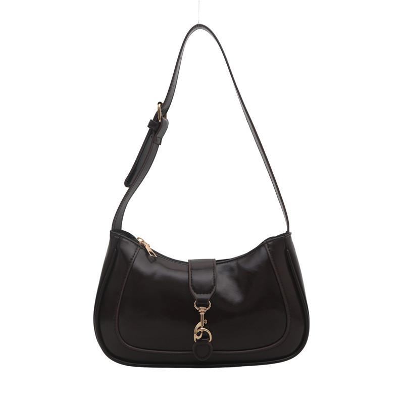 Color Solid Mini Designer Handbag Zipper Closure Inner Pouch Women Travel Bags