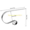 F26C Metal Christmas Stocking Holder Hooks Fireplace Hanger Fireplace Hook with Non-Skid Design, Bronze/Gold/Silver Optional