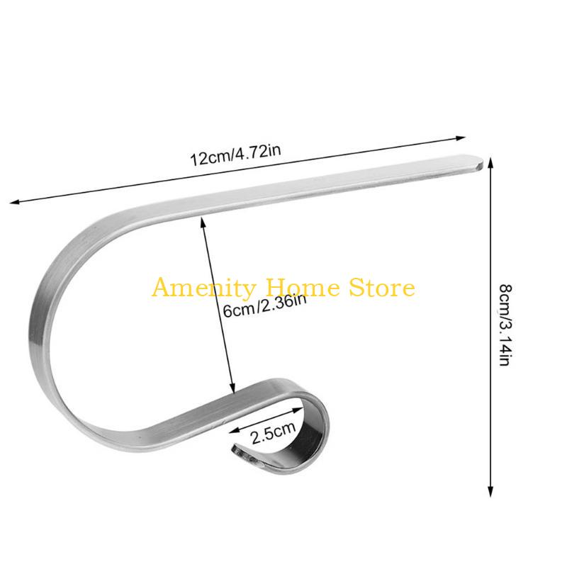 F26C Metal Christmas Stocking Holder Hooks Fireplace Hanger Fireplace Hook with Non-Skid Design, Bronze/Gold/Silver Optional