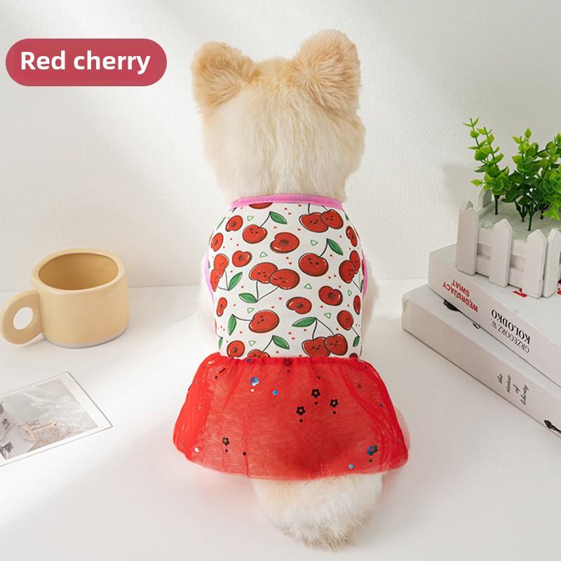 

Новая сетчатая юбка для кошек и собак, платье принцессы, летняя ультратонкая классная одежда для кошек и домашних животных M