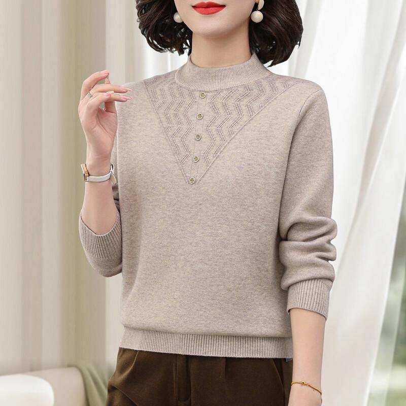 Paster Damen Winter Fleecegefütterter Warmer Strickpullover