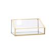 Metal Vintage Clear Golden Edge Holder Professional Business Card Organizer  Businessmen