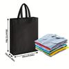 5pcs Non Woven Tote Bags with Handles 9.8x13.8 Inches Large Reusable Gift Bag Foldable Grocery Bags for Shopping Birthday JXB