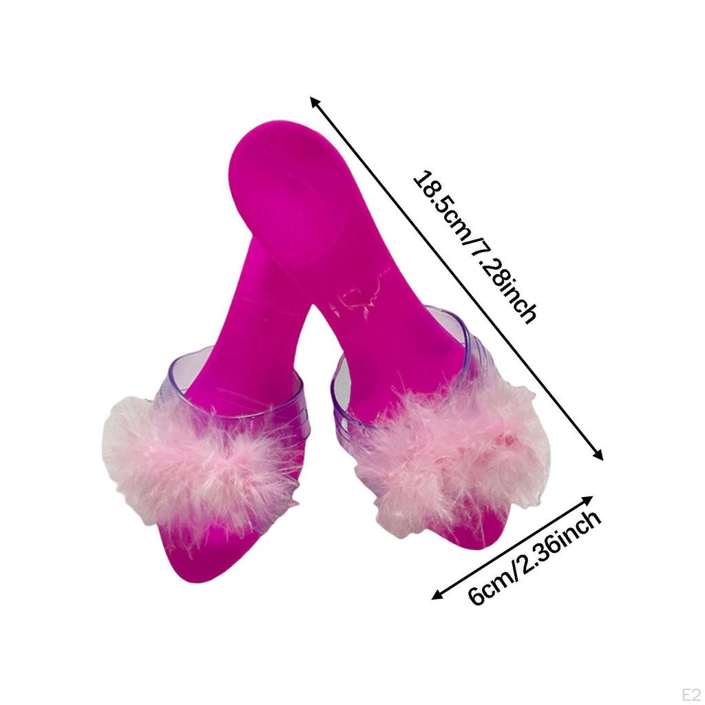Princess Dress up Shoes 1 Pair Versatile Jelly Sandals for Girls Pretend Play Beach Cosplay