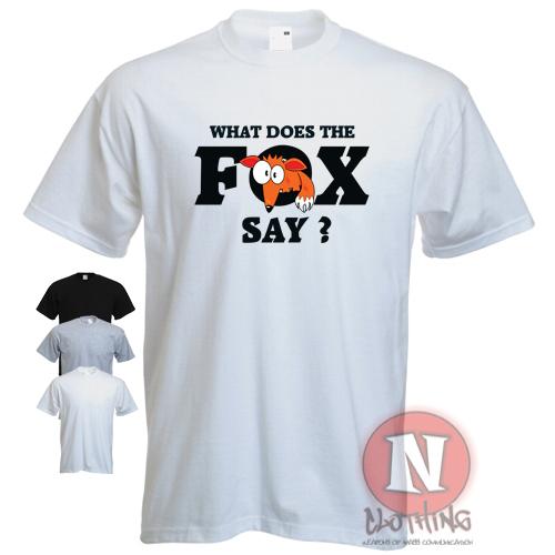 

Qué Hace el Zorro Dice  Youtube Danza Vídeo Noruego Ylvis Funny Música Camiseta L