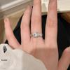 Xiaohongshu Women's Luxury Brushed Diamond Leather Belt Ring