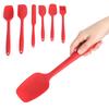 6PCS Set Silicone Spatula Cream Butter Scraper Brush Spoon Kitchen Cooking Baking Tools