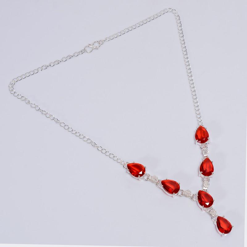 

Handmade Beaded Necklace with Gold-Plated Details and Adjustable Length 7-8