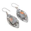 Natural Maligano Jasper Gemstone 925 Sterling Silver Jewelry Earring 2.56" ZS-1447