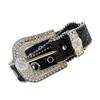 Rhinestones Buckle Belt Aesthetic Big Eyelet Belt Gothic Pants Belt  Girl Waistband Female Western Sequined Waiststrap