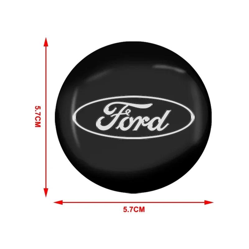 Car Sticker Ford 2025 Hot 4Pcs Car Styling 56mm Car Tyre Wheel Center Hub Cap Badge Sticker For Ford Focus Mk2 Mk3 Fiesta Ranger