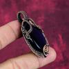Purple Fire Labradorite Pendant Handmade Copper Wire Wrapped Gemstone Jewelry