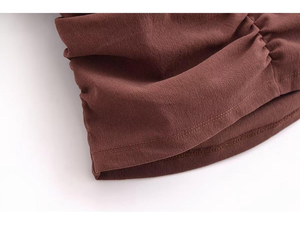 2025 Spring Fashion: Women's European & American Slim Stretch Pleated Dress