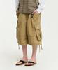 AECA Ripstop Washing Cargo Shorts-Beige