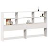 VidaXL Tête de lit avec rangement blanc 180 cm bois massif de pin, tête de lit en bois, tête de lit avec rangement, tête de 855652