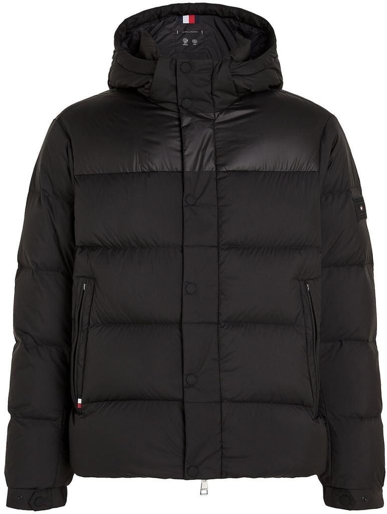 Winter Jacket Tommy Hilfiger Hooded Down Puffer Jacket (MW0MW36569) Black