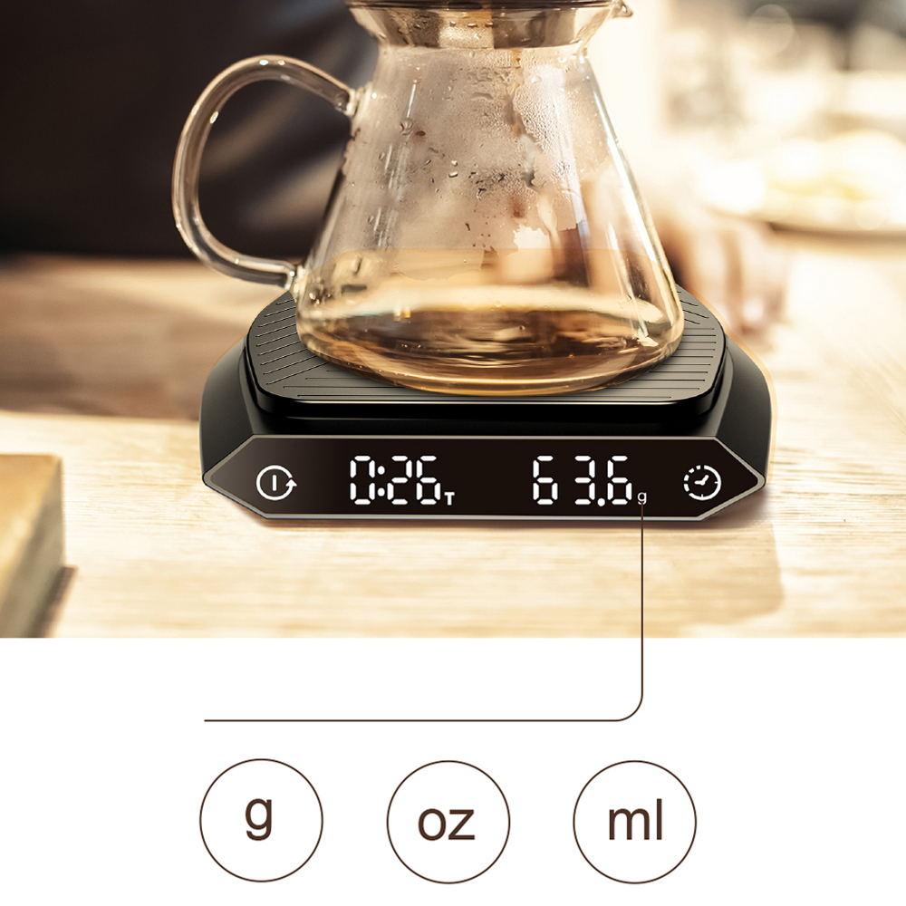 High Precision Coffee Scale Electronic Hand Drip Coffee Scale LCD Display Food Kitchen Scale Balance Digital Scale With Timer