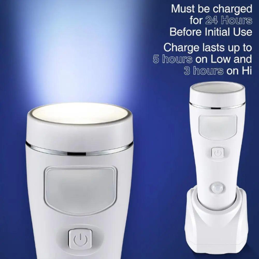 Motion Sensor Rechargeable Flashlight 4 in 1 Power Outage Light Plug-in Flashlight  Night