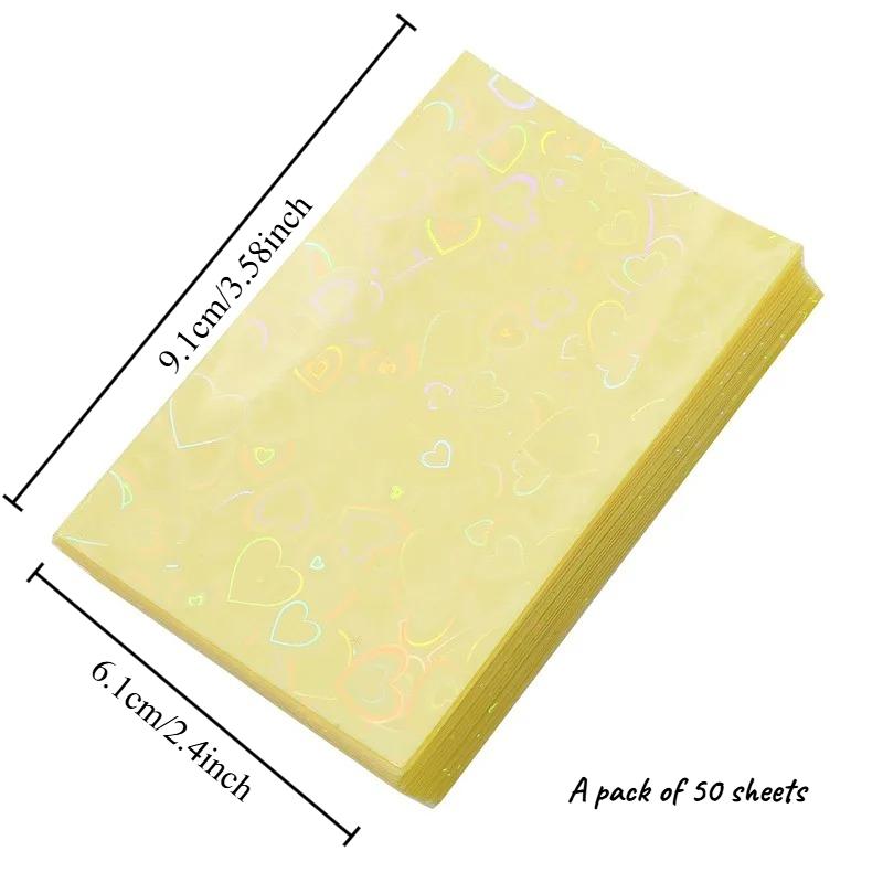 1pcs Ins Japanese Coffee Love Flash Series Two Layer Card Film Macaron Color Flat Mouth Small Card Protective Cover