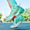 New Basketball Shoes Male Junior High School Students Rotating Buckle Running Shoes Breathable Training Non-slip Sports Shoes