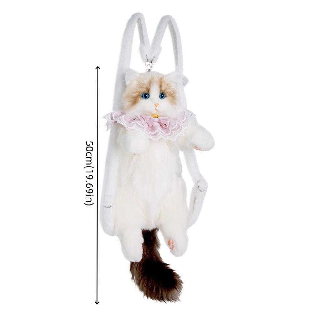 Stuffed Animals Plush CAT Backpack Travel Storage Animals Plush Bag Cat School Bags  Baby Bag
