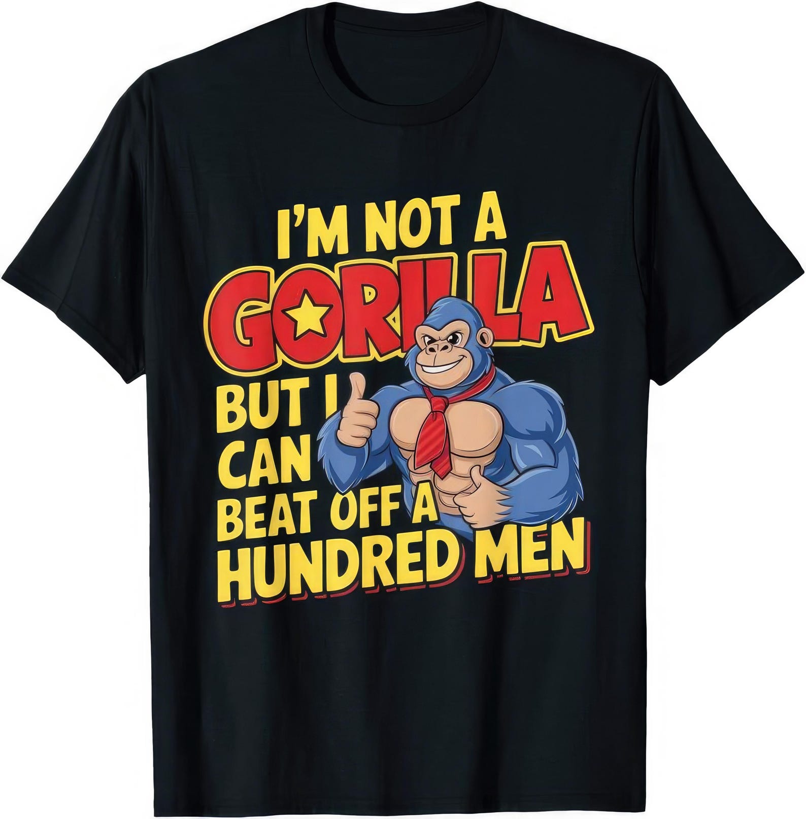 Funny Gorilla Graphic T shirt, Humorous Joke Tee 2XL