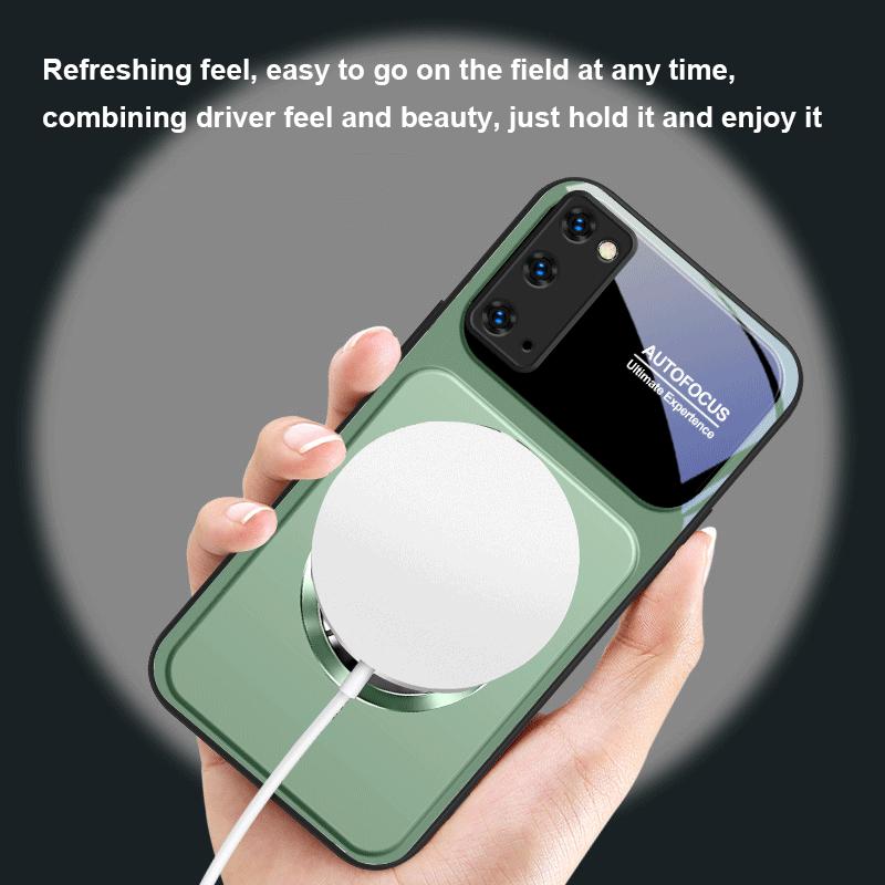 Ultimatives Glücksgefühl Für Magsafe Samsung S25 S25 Edge S25Ultra S8 9 10 20 S21 Pro 22 Plus S23 FE S24 Ultra Glas Handyhülle