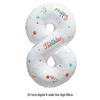 32" Rainbow Jelly Gradient Aluminum Foil Balloon for Birthday, Festival, Wedding Party Decorations