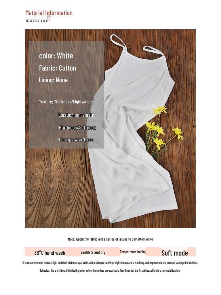 Spring/Summer Women's Camisole Dress: Loose-Fit, Solid Color, Adjustable Straps