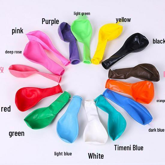 Matte Balloons for Birthdays & Weddings - 5", 10", 12" Round Tail Latex Decorations