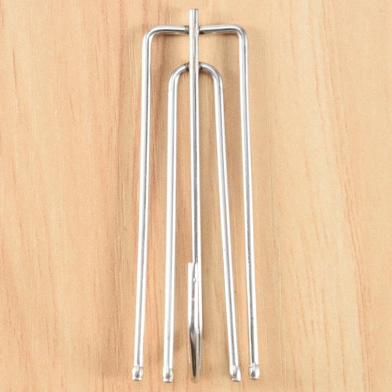 AA58 Window Treatment 4 Prongs Pinch Pleat Drapes Curtain Hooks 20pcs