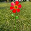 Windspiel für den Außenbereich Bunte Metallblumen-Windmühle Dekorative Blumen-Windräder Gartenstab für Hof Terrasse Rasen Gartendekoration
