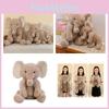 Adorable Plush Elephant Pillow Toy For Children Realistic Elephant Stuffed Animal