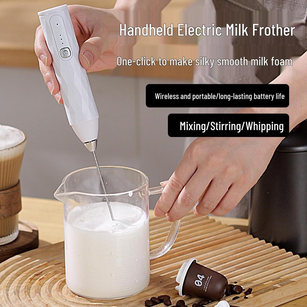 Kabelloser elektrischer Handmilchaufschäumer & Eierschläger