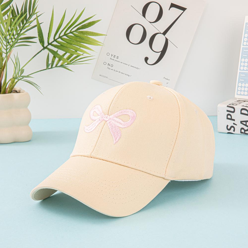 Fashionable Embroidered Bow Pattern Baseball Cap, Sunshade Casual Baseball Cap, New Trendy and High-end Hat, Suitable for Ladies