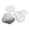Multi-size Tinplate Badge Material with Safety Pin and Plastic Base, 100 Sets